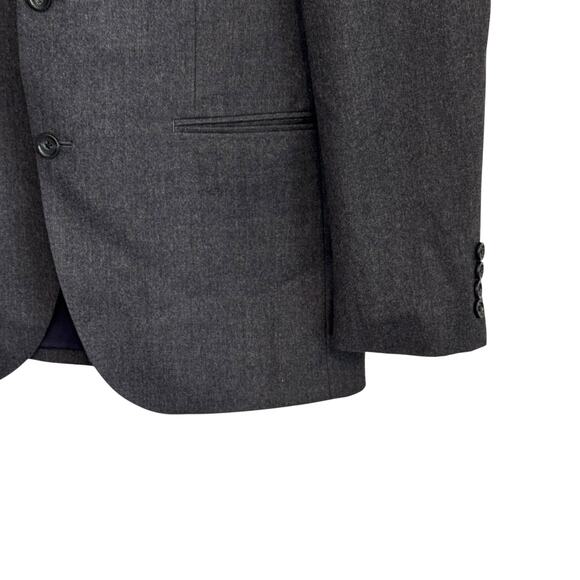 J.Crew Ludlow Men’s 40R Grey 100% Italian Wool Blazer – Modern Fit 3 Button - Picture 4 of 12